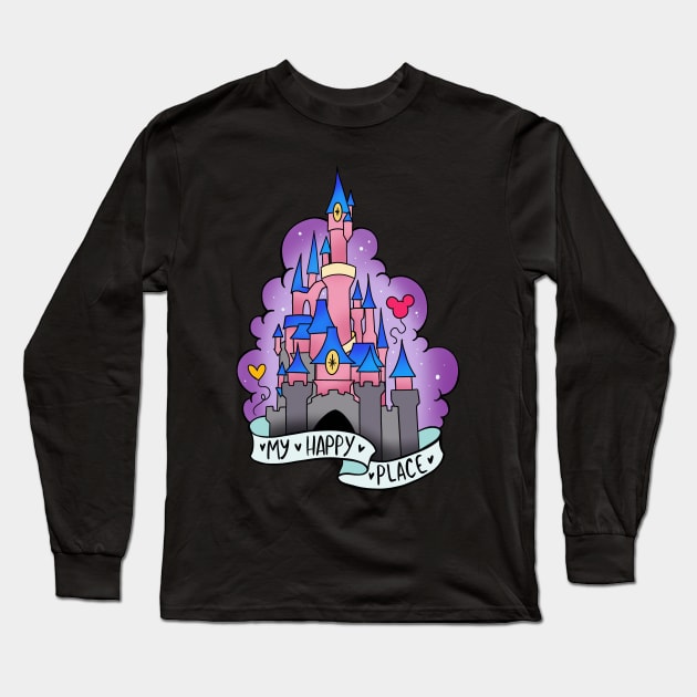 My Happy Place Long Sleeve T-Shirt by Jurassic Ink